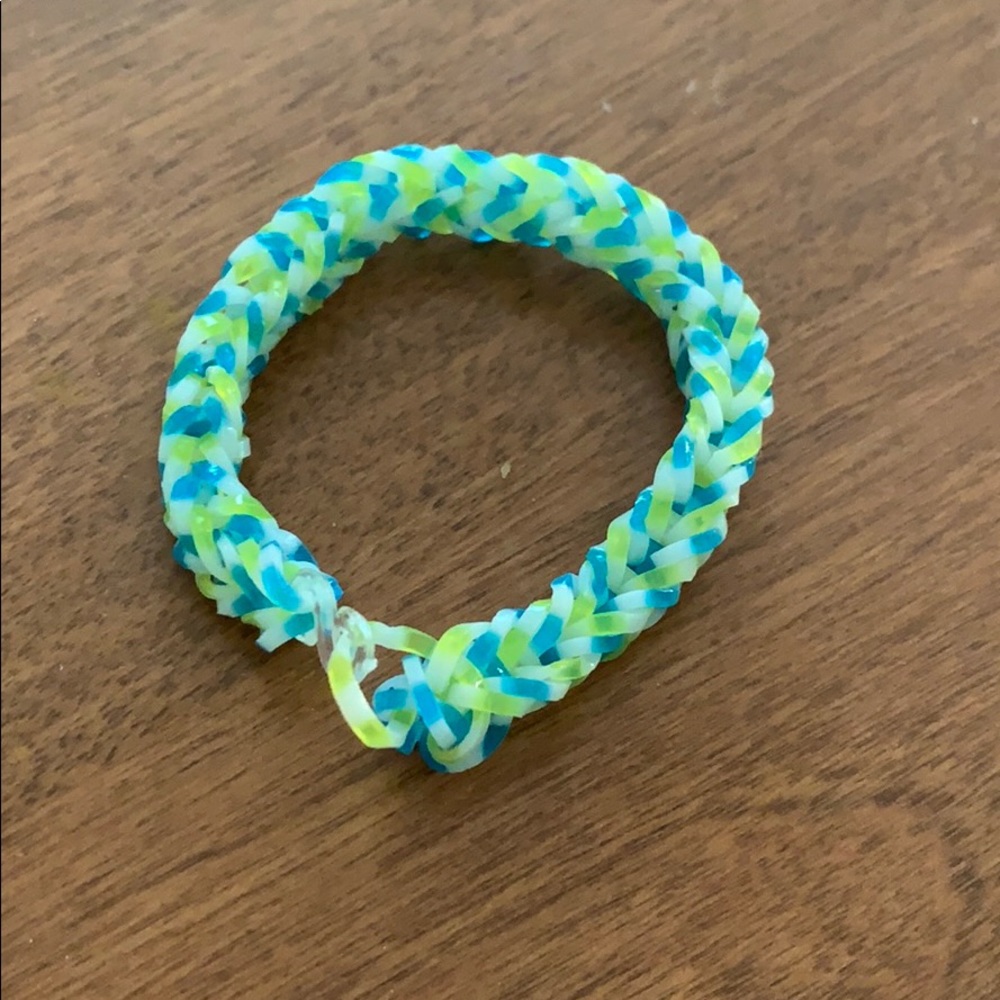 Rubber band bracelet.